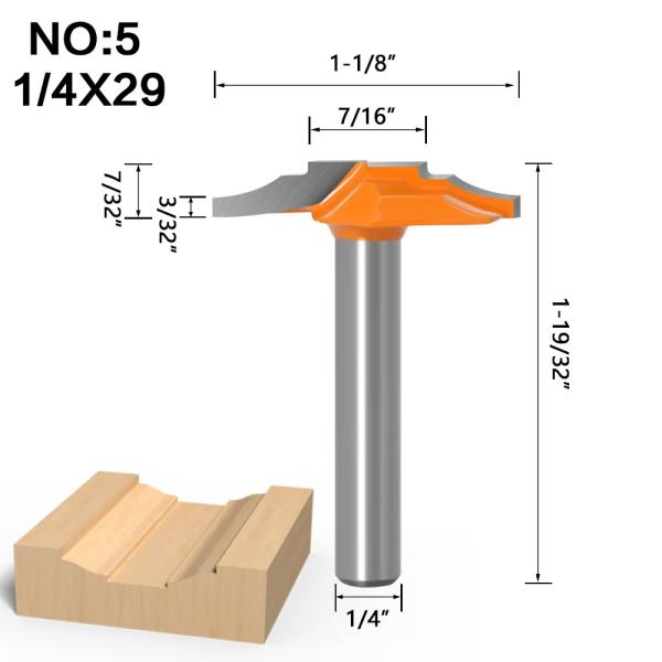 Door Engraving CNC Router Bit Lace Cabinet Engraving Bit 55HRC