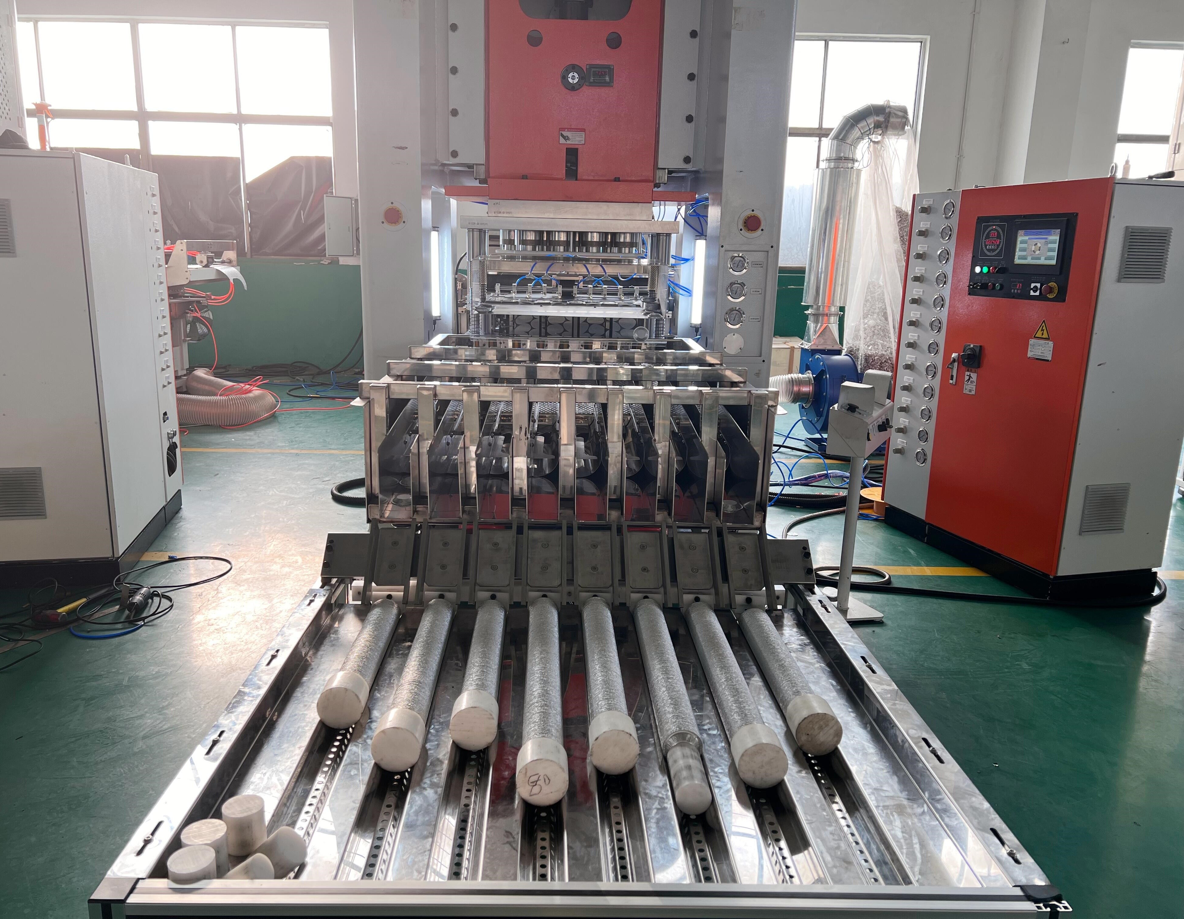 12000 Pcs/h Capacity Aluminium Foil Cake Cup Collection Making Machine