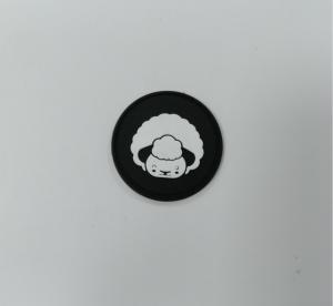 Quality 3D Washable Badge Silicone Rubber Labels Heat Transfer Customized for sale