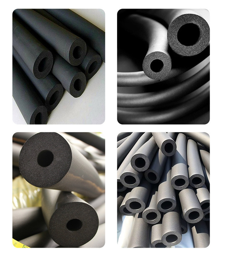 Non Toxic Air Conditioning Rubber Foam Insulation Pipe 70Kg/M3