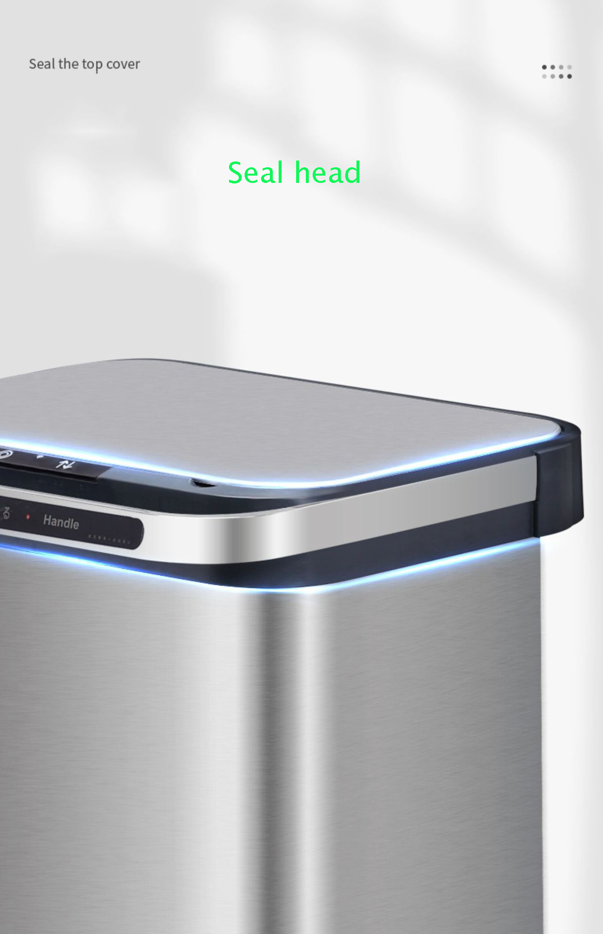 Customized Dry Wet Sorting Trash Can Stainless Intelligent Sensor Trash Can