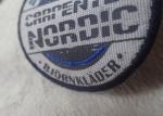Double Side Polyester Custom Cloth Patches Garment Barcode Printing Label