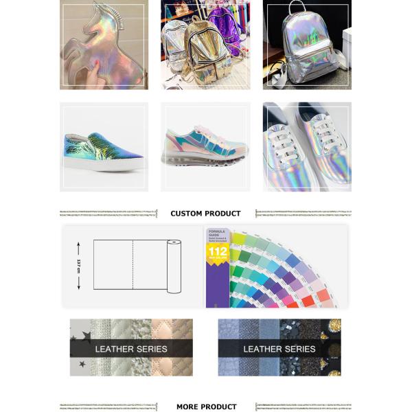 Polyurethane Synthetic Leather Material Environment Protection Various Colored
