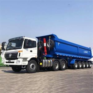 Quality Hydraulic Tipper Dump 60T 35CBM Multi Axle Modular Trailer for sale