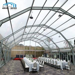 Quality Transparent Polygon Tent , Removable Banquet Tent Polyester Textile for sale