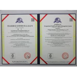 Beijing Shenzhou Anfu Technology Co. Limited Certifications