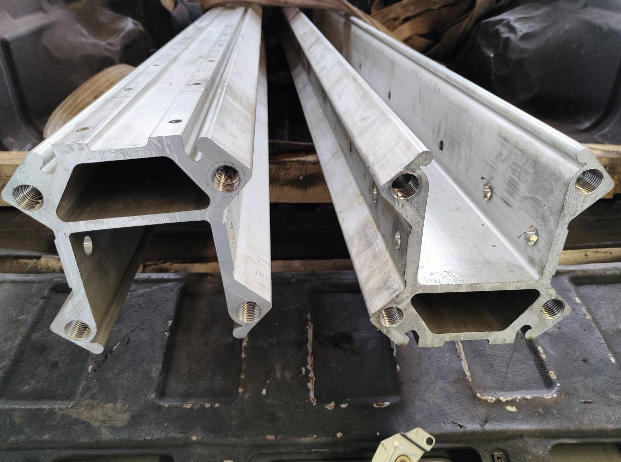 Machined Aluminium Extruded Profiles TF500 - 8' TF500 - 10' TF500 - 14' Feed Beam