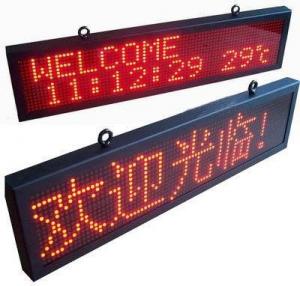 Quality Single Color LED Message Board P10 Outdoor For Commercial Ads , Programmable LED Signs Waterproof IP65 for sale
