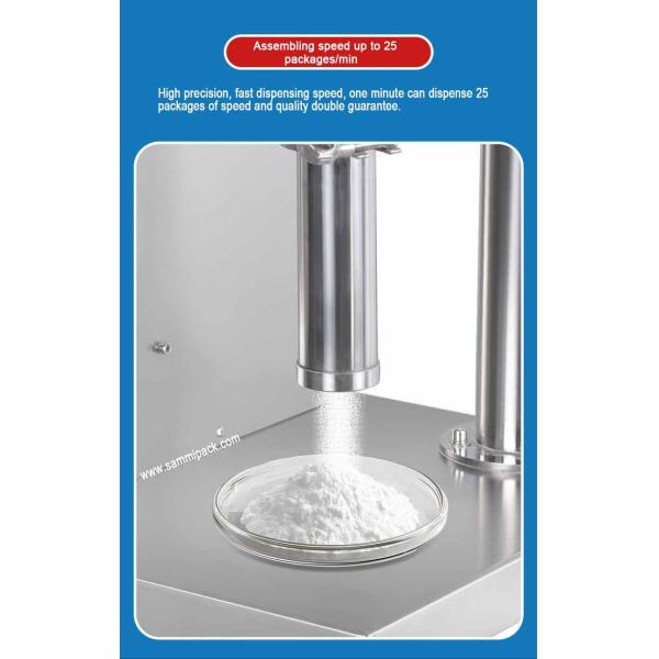 Semi-Auto 5g to 5L Milk Powder Spice Auger Filler Jar Can Coffee Machine 200ml and 500ml Volume Options for Bottles