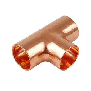 Quality C71500 6&quot; Copper Nickel Equal Tee DN15-DN300 ASTM B466 UNS Tube 90/10 for sale