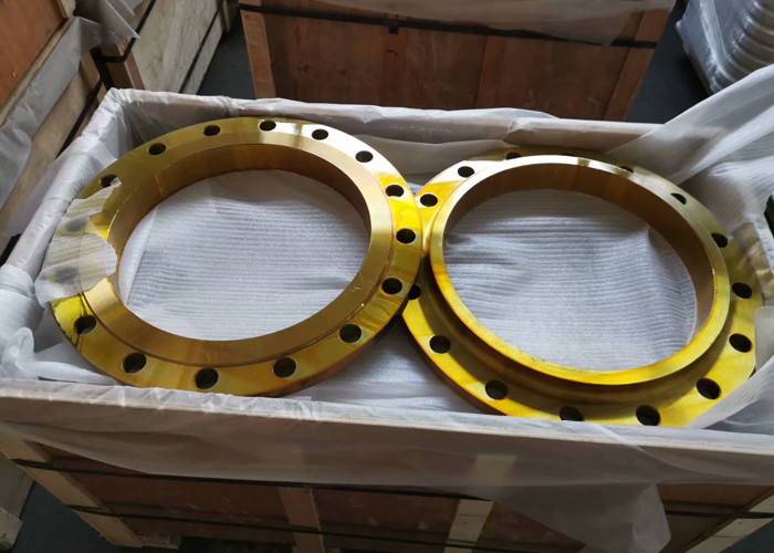 64'' Forge Flange BS 4504 BS10 PN16 SORF Flange Carbon Steel ST37.2 Yellow Painting