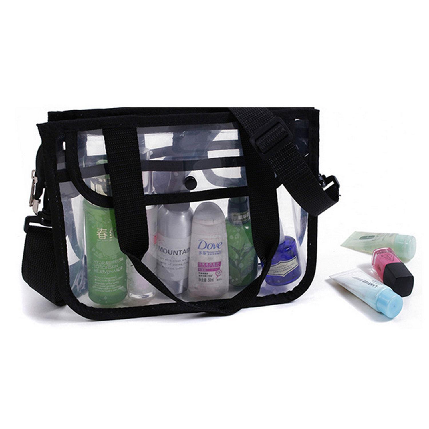 HOMEIN waterproof cosmetics HoloGraphic cosmetic bag, Clear Custom PVC Women Makeup Bag, Travel Makeup Cosmetic Bag