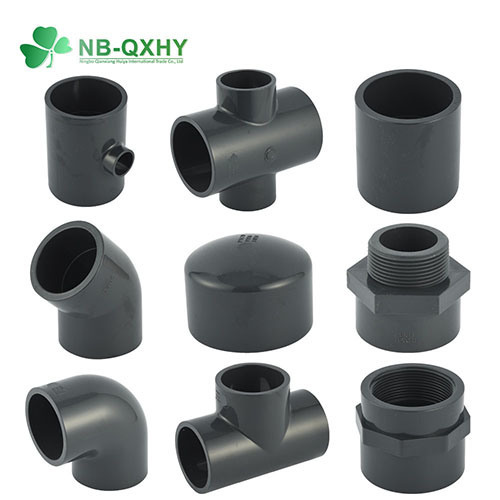 Thread Connection Gray DIN Pn16 Plastic PVC Pipe Fitting Water Supply Pipe Tube Fitting