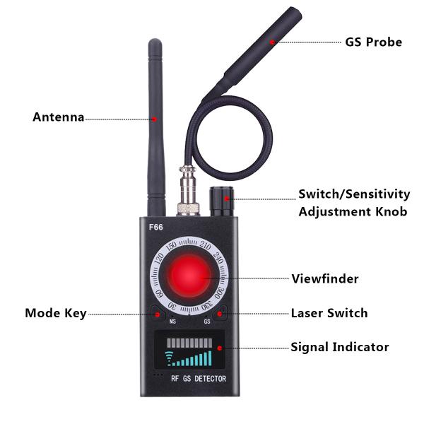Wireless Hidden RF Scanner Anti Spy Bug Scanner Detector