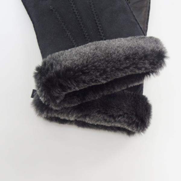 Touch Screen Leather Dressing Sheepskin Real Fur Gloves