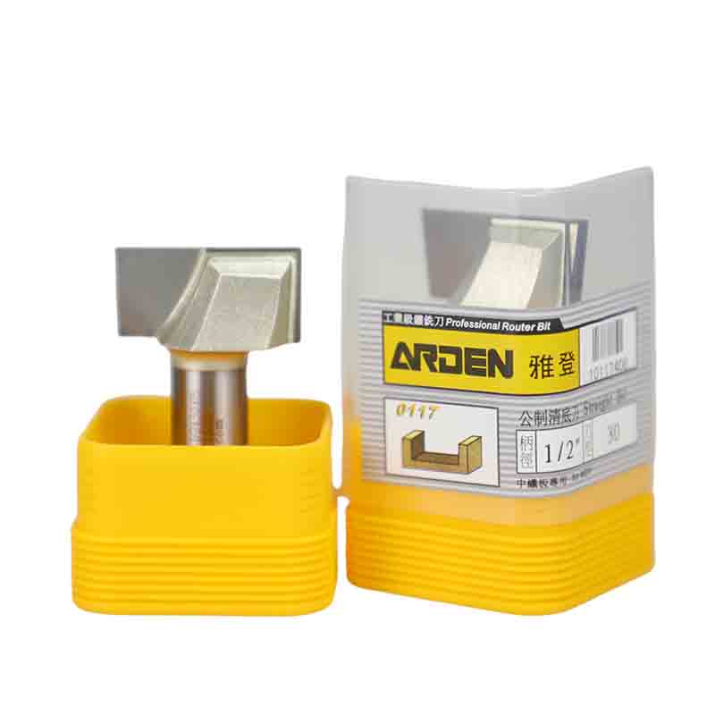 Arden 2 Flute Cleaning Bottom Engraving Bit Solid Carbide Woodworking Milling Cutter Cleaning Bottom End Mill