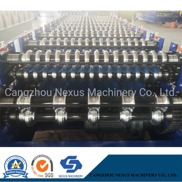 Corrugated Trapezoidal Pattern Cold Bending Machine Roofing Metal Roof Tile Roll Forming Machine