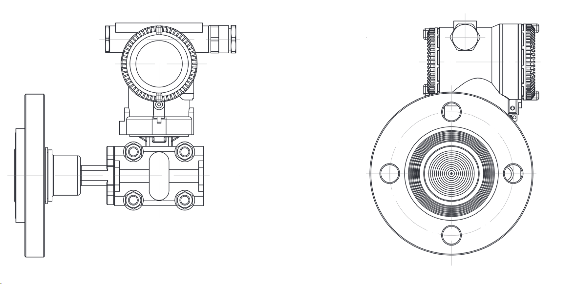 FRD FD3051S LT Single Flange Pressure Transmitter – Smart Diaphragm Level & Pressure Sensor