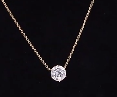 Synthetic HPHT CVD Lab Grown Diamond Jewelry Necklaces VS Clarity