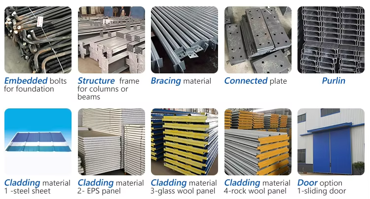 Large Scale Multi Span Steel Buildings Assembly Plant Logistics Center