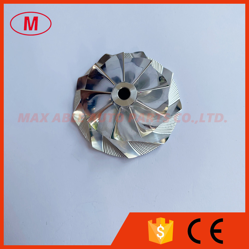 Quality GT15-25 38.50/52.19mm 702492-0001/4 9+0Blades Turbo Aluminum 2618/billet Compressor Wheel for 454135-0003 for sale
