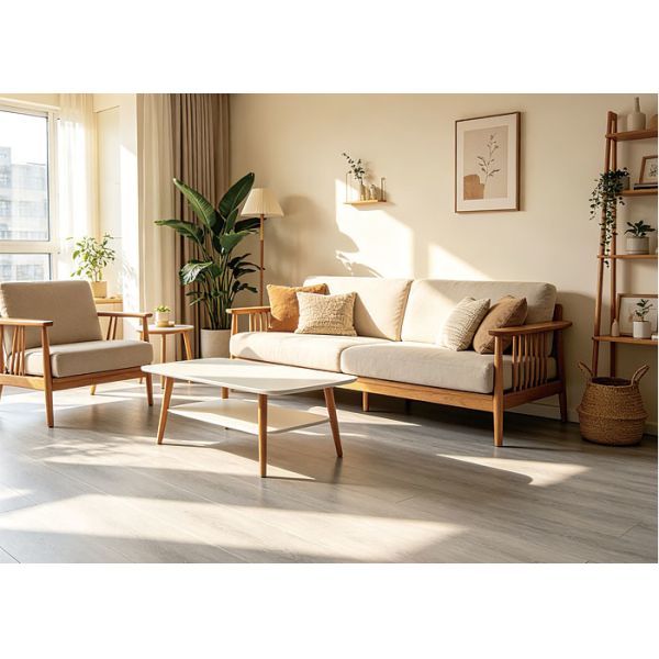Waterproof Rigid Core SPC Flooring Click Lock Vinyl Planks Stain Resistant
