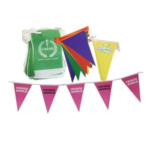 Custom Flags 68D/100D Polyester Custom Mini Triangle String Flags