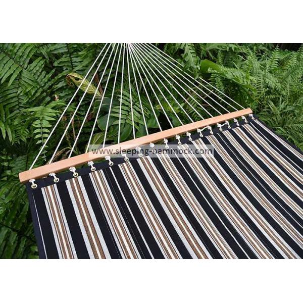 Poolside Quilted Fabric Hammock , Clothhammock Double Replacement Charcoal Grey Stripe