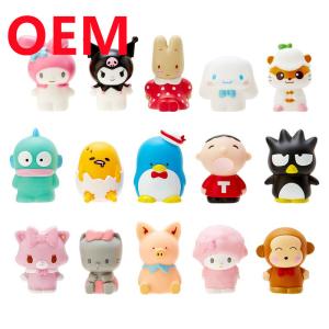 Quality Customized 5cm Height Rabbit Dog Monkey Pig Toys Made 15 Designs PVC Dolls OEM Blind Box Mini Toys for sale