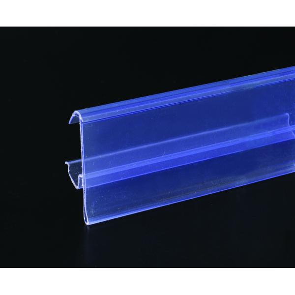 Supermarket Store PVC Shelf Data Strips 32mm / 39mm , Transprent