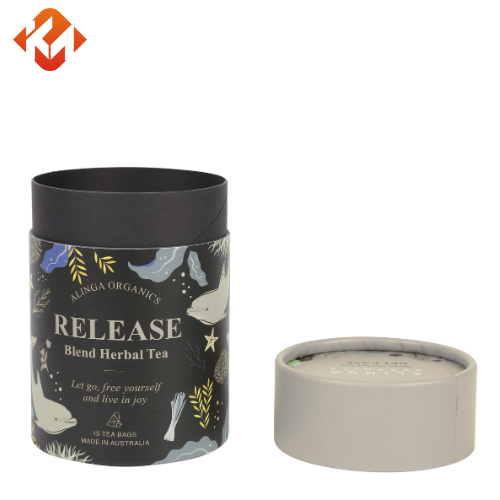 Food Grade Round Cardboard Box Tea Gift Box Biodegradable Paper Tubes Tea Bag Packaging Box for Tea