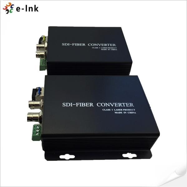 3G Simplex LC SDI Video Converter 550m RS232 With SFP Hot Plugged