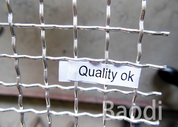 Square Aluminum Crimped Wire Mesh 1 / 2" X 0.063" For Architecture / Construction