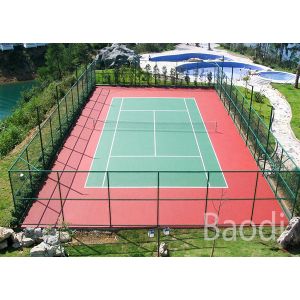 Quality Green Plastic Chain Link Mesh Fence PVC Coated After Galvanized For Stadium for sale