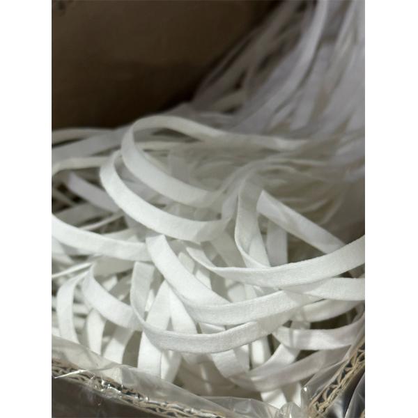 N95 Face Mask Elastic Ear Bands 5mm 6mm 6.5mm 7mm White Polyester Spandex