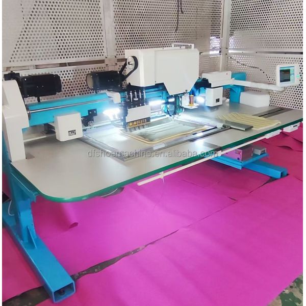 Computerized Leather Sponge Sewing and Automatic Punching Perforation Combine Machine for Car Seat Cushion Sofa Pillow
