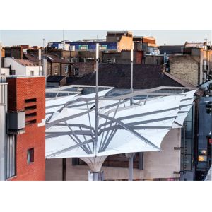 Prefabricated Walkways Tulip Umbrella Automatic Durable Membrane Structures