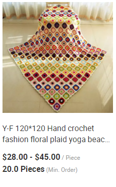 Y-Z Custom Large 120*120 Vintage Floral Afghan Blanket Living Room Modern Style Granny Crochet Daisy Flower Lap Yoga Sofa Throw