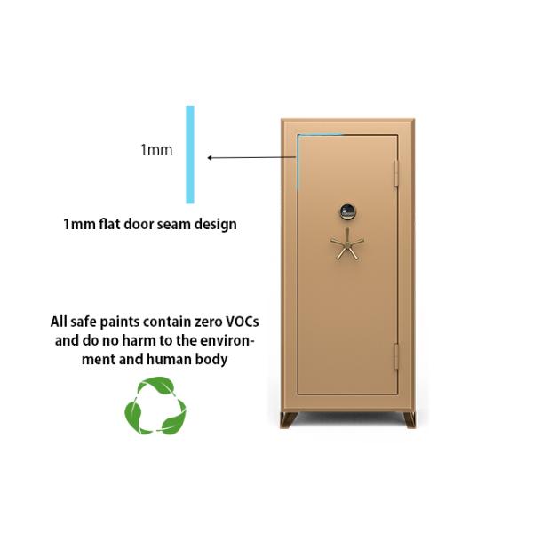 8 Luxury Watch Winder Fingerprint Locking Jewelry Safe Box Solid Steel