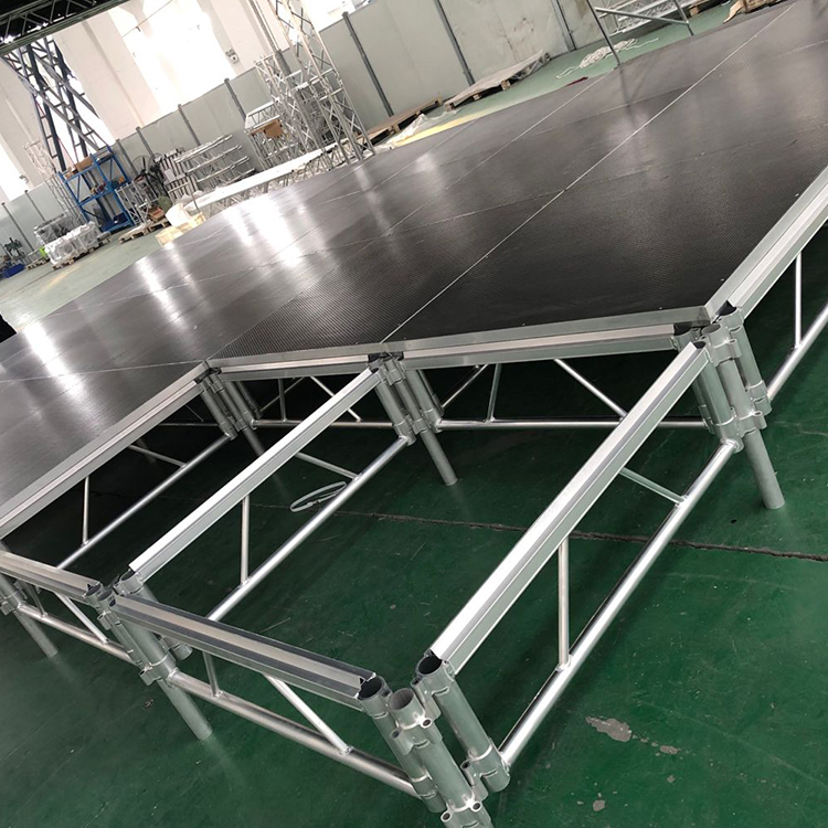 Non Slip Outdoor 4 X 8 Portable Music Concert Stage Moving Tent Aluminum Platform