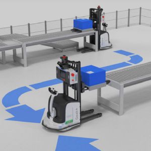 Automated Forklift Car F20T F14T AGV Robot Geek+ 600KG