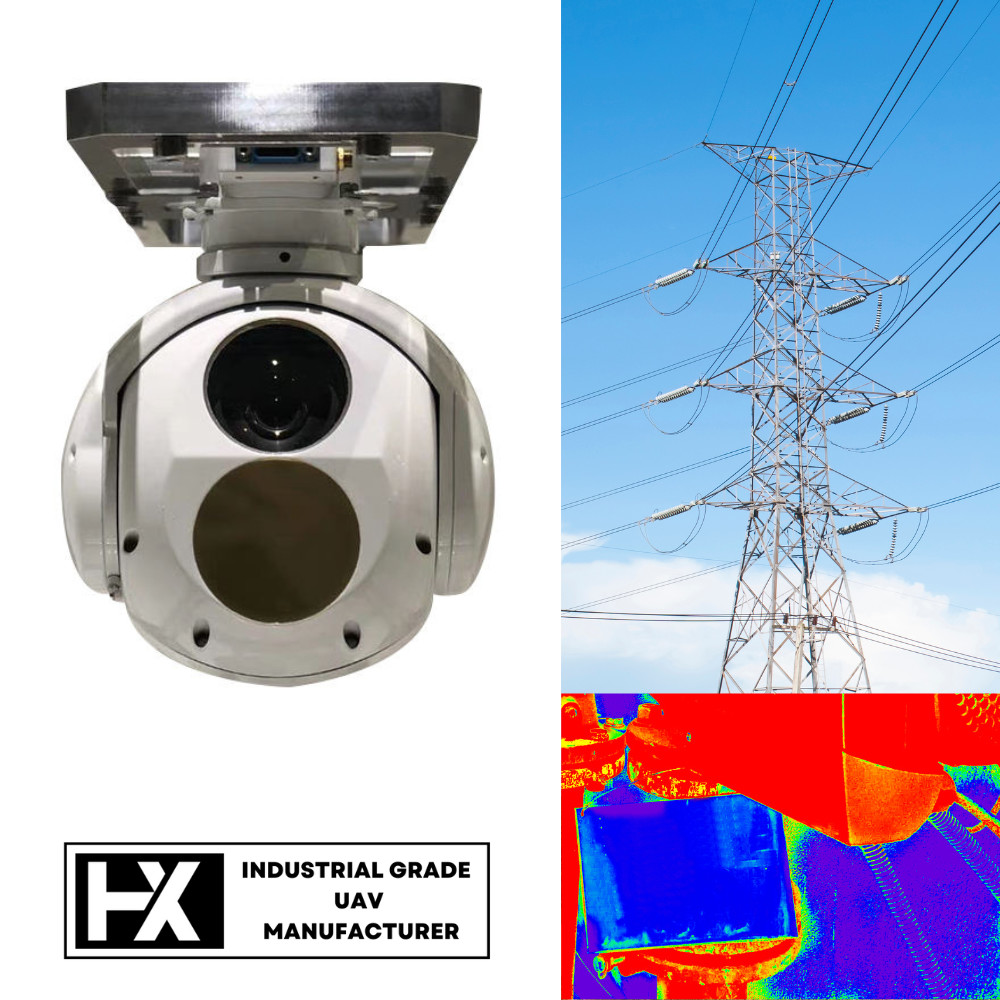 OEM Drone Thermal Imaging Camera Pod 30X Zoom Payload Monitoring UAV Tracking Camera HXTS01C-1