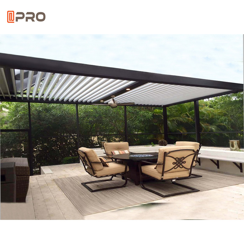 Gazebo Motorized Freestanding Pvc Pergola Outdoor Season Room