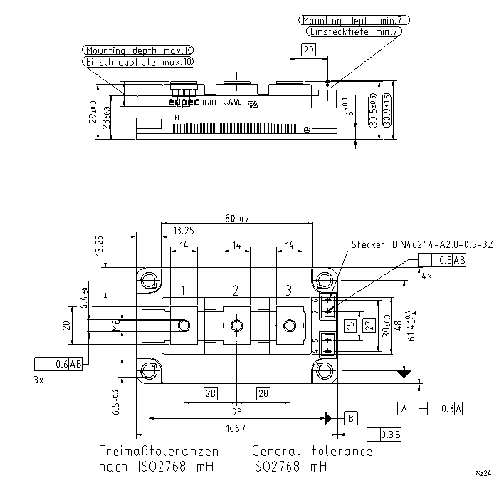 FF300R12KS4 1200V 300A IGBT Module Low VCE(sat) High Short Circuit Ruggedness Low Switching Loss High Isolation For Heavy Industrial Drives and High