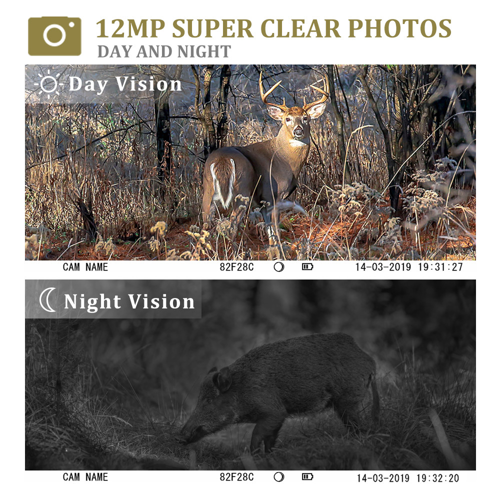 Backyard Wildlife Trail Camera , Deer Hunting Cameras High Trigger Speed