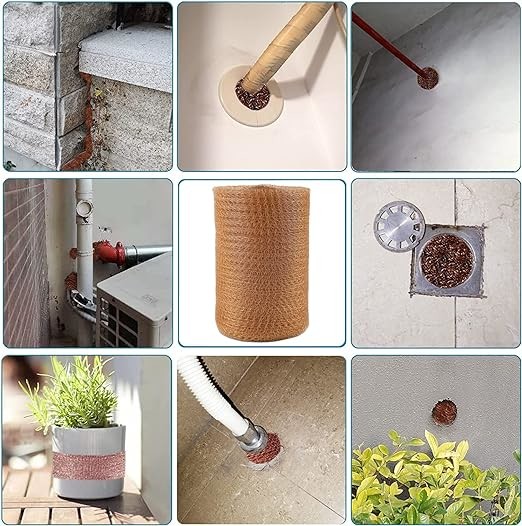 Knitting Method Copper Mesh Rodent Control Wire High Temperature Resistance