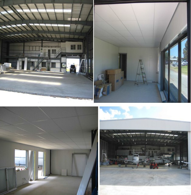 Lightweight Steel Structure Hangar Fireproof Large Span Metal Aircraft Hangars
