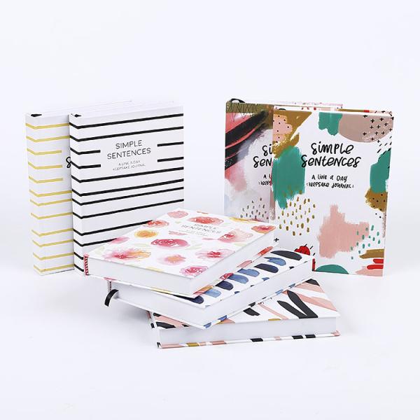 Hardboard Cover Custom A5 Size Dated Weekly Daily Journal Planner Diary Sewing Binding