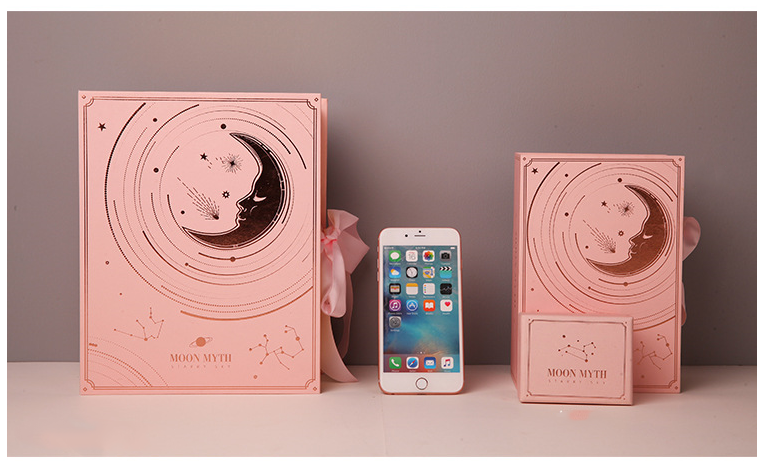 Recyclable Wholesale Custom Logo DIY perfume packaging baby pink gift set box