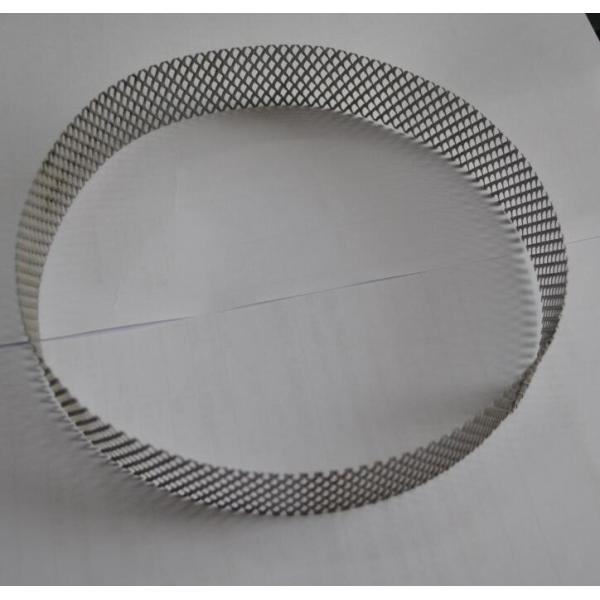 304 Stainless Steel Wire Expanded Mesh Circle As Filter , Metal Mesh Type
